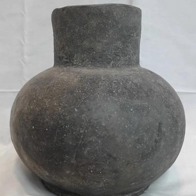 Primitive Style Handmade Stoneware Pot – Signed “Poinsett Co. Ark.”