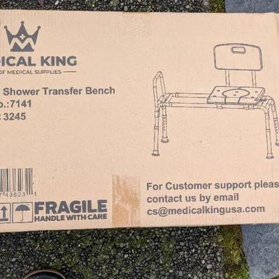 Medical King Sliding Transfer Bench NIB
