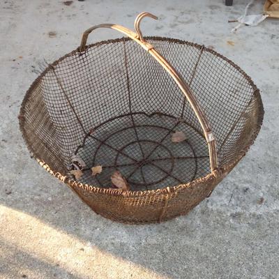 Antique/Vintage Wire Gathering Basket 