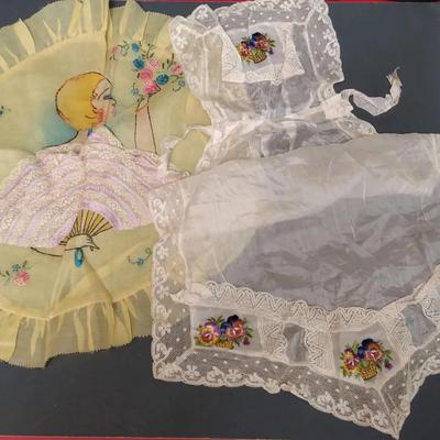 Frilly Pillow Cover/Doll Apron 