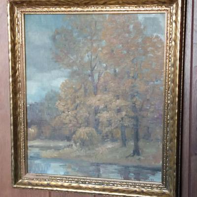 Autumn Scene Signed 