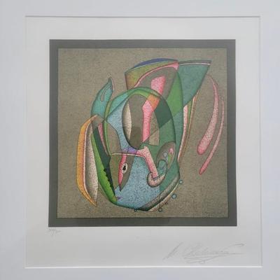 Limited Edition Color Lithograph By Mihail Chemiakin Titled "head In The Evening"