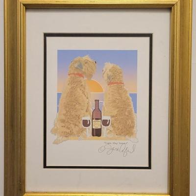 Sarah England Pencil Signed Print Titled Cape May Sunset