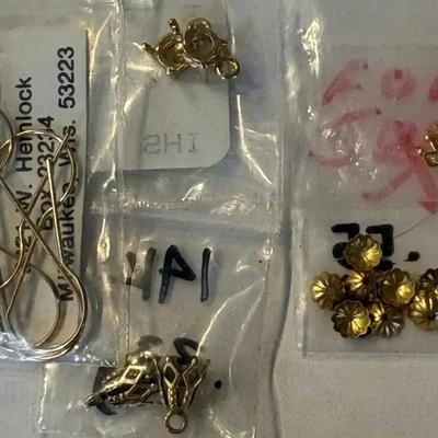 14K Solid Gold Jewelry Findings