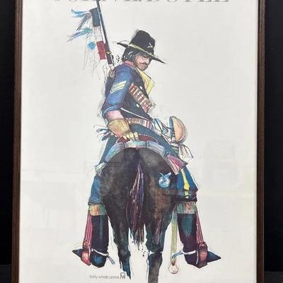 John L Doyle Sharpshooters Indian Fighters Lithograph (WH6) 