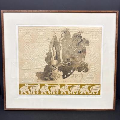 Mary Gehr "Khajuraho" Signed Art Piece (WH6)