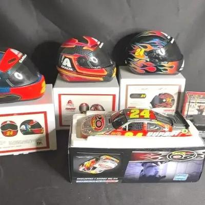 Replica Helmets & Authentic Piece Of Race Winning Tire