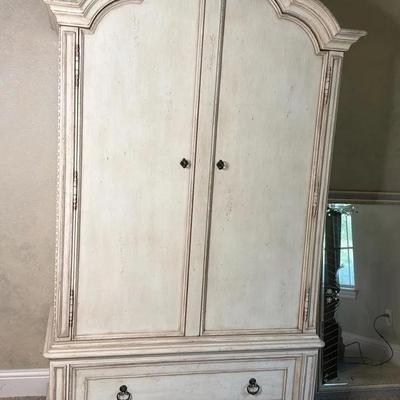 Beautiful White Armoire/Wardrobe 
