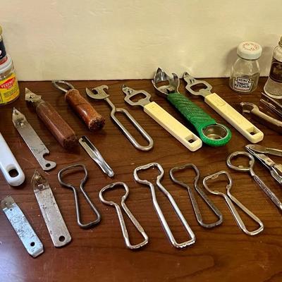 Variety of Bottle Openers, Mini Glass Bottles Empty Ketchup Vegemite