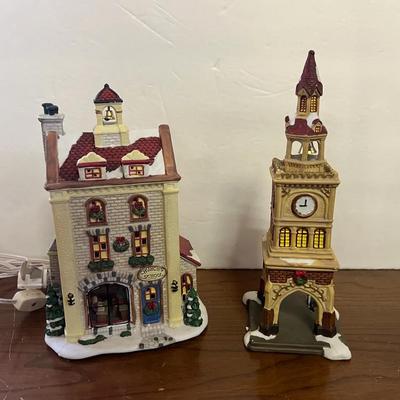 Victorian Christmas Santa Workbench Church’s School & Clock Tower