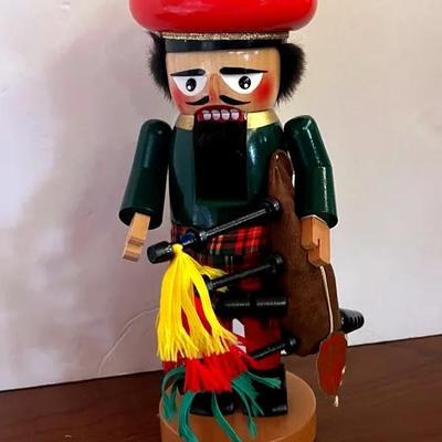 Steinbach Germany Wood Nutcracker Bagpipes Christmas 