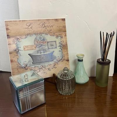 Art Print Bathtub Stupell USA, Chesepeake Bay Incense Holder, Jeanette Pumpkin Glass Jar 