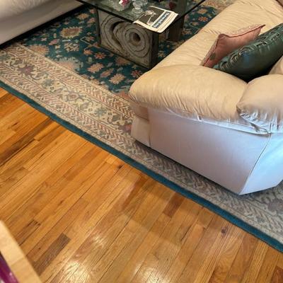 Sale Photo Thumbnail #531: Large hand knotted wool rug. 98" x 144" $1295. 