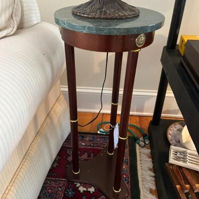 Sale Photo Thumbnail #385: Vintage marble top plant / lamp stands. $36 each. 2 available. 