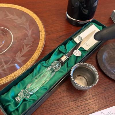 Sale Photo Thumbnail #173: Galway Irish Crystal letter opener with original box. Likely never used. 