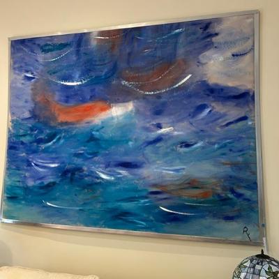 Sale Photo Thumbnail #485: Massive original painting by the owner. $495. 