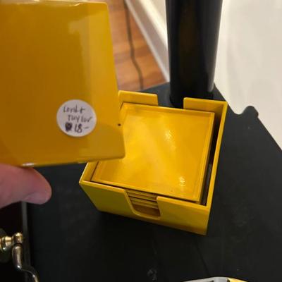 Sale Photo Thumbnail #190: Vintage Lord & Taylor Midcentury set of coasters. Love! 