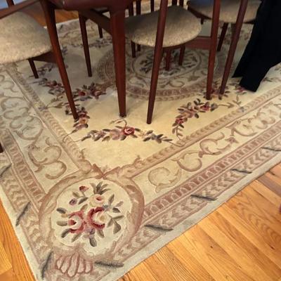 Sale Photo Thumbnail #505: 76" x 96" knotted wool carpet. $250. 