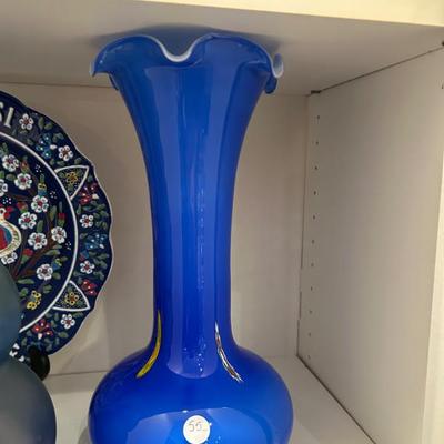 Sale Photo Thumbnail #394: Vintage blown glass vase. Possibly Murano. $55. 