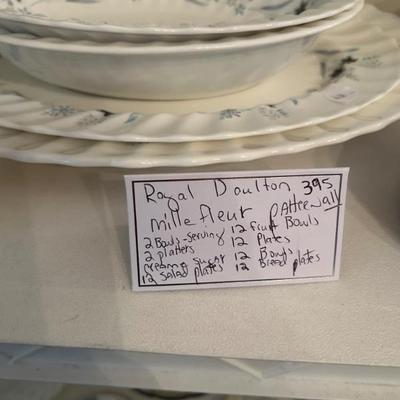 Sale Photo Thumbnail #134: Vintage Royal Doulton Mille Fleur pattern. Many pieces available. 