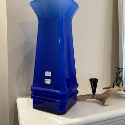 Sale Photo Thumbnail #405: Murano blown glass vase. $58. 