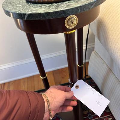 Sale Photo Thumbnail #386: Vintage marble top plant / lamp stands. $36 each. 2 available. 