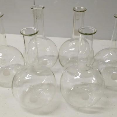 Set of Six Pyrex 500 ml Lab Flasks