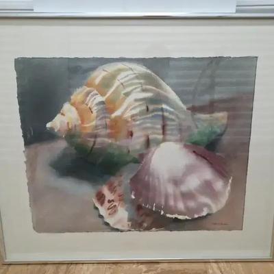 “Seashells” Watercolor by Helen Chilton