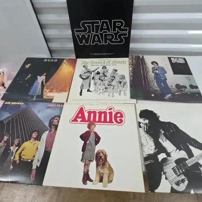 Assorted Vinyl LP Record Lot – Star Wars, Annie, The Sound of Music, Springsteen, Billy Joel & More