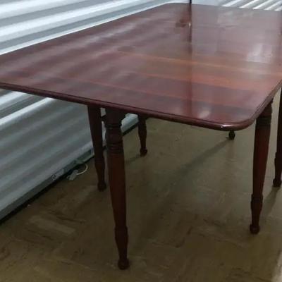 Classic Wooden Drop-Leaf Dining Table