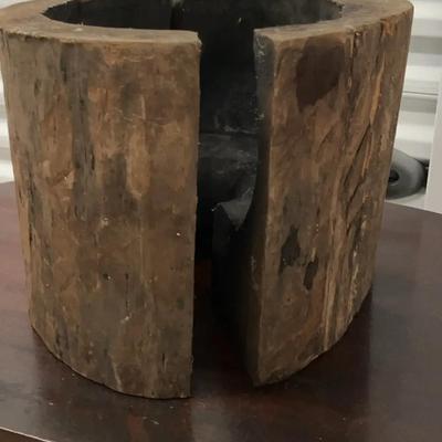 Large Wooden Mold Used For Blenko Blown Glass 