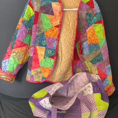 Quilted Jacket and Bag