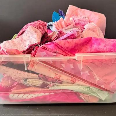 Pink And Blue Fabric 