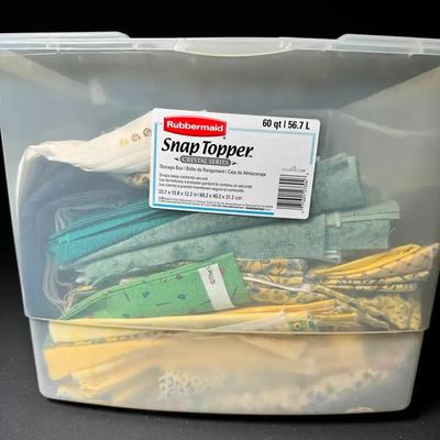 Yellow Fabric Grab Bag