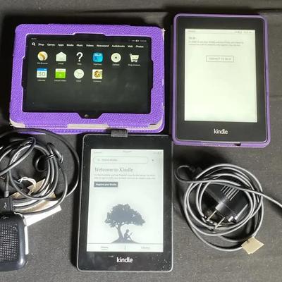 3 Amazon Kindles 
