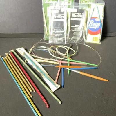 Afghan Hooks and Circular Knitting Needles