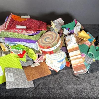 Fabric Strips, jelly Rolls & Square Grab Bag 1 - 11LBS