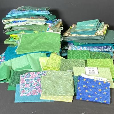 Green And Blue Fabric 