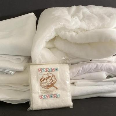 Quilt Batting Grab Bag - White  