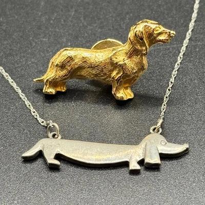 Dachshund Jewelry - 14K Necklace