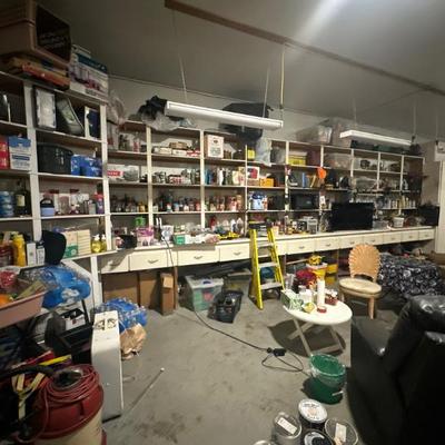 3-car garage & shed full of tools & gadgets