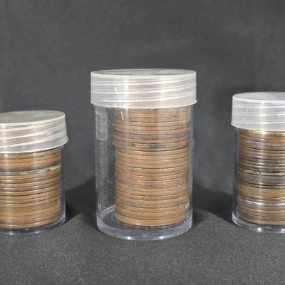 Over 80 Great Britain 1 Cent and Half Cent Copper Coins