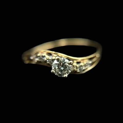 14K Yellow Gold Diamond Ring, NAGL #1225531