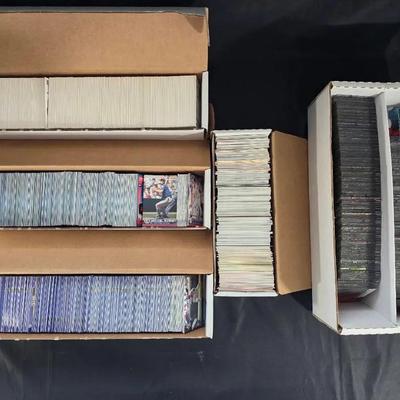 Over 4,000 Sports Cards, Mostly 80's-90's, 5 Boxes