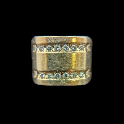 14K Yellow Gold Diamond Ring, 17.21g, NAGL #1210287