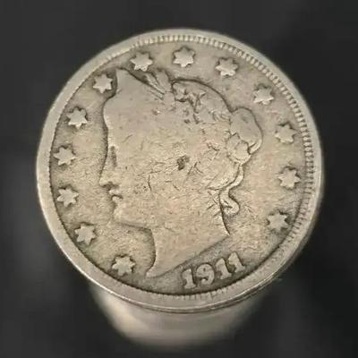 Roll of Liberty "V" Nickels