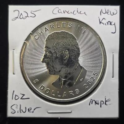2025 Canada 1oz Maple .9999 Silver New King