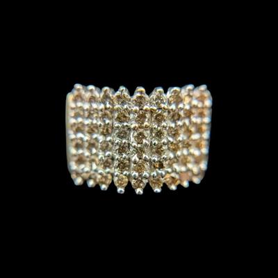 10K Two Tone Gold Diamond Ring, 6.13g, NAGL #1226559