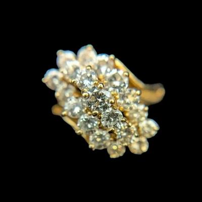 14K Yellow Gold Diamond Ring, NAGL #1049392