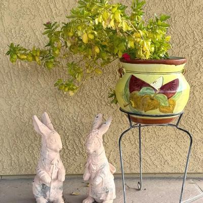 Old Rabbits & Watermelon Pottery 